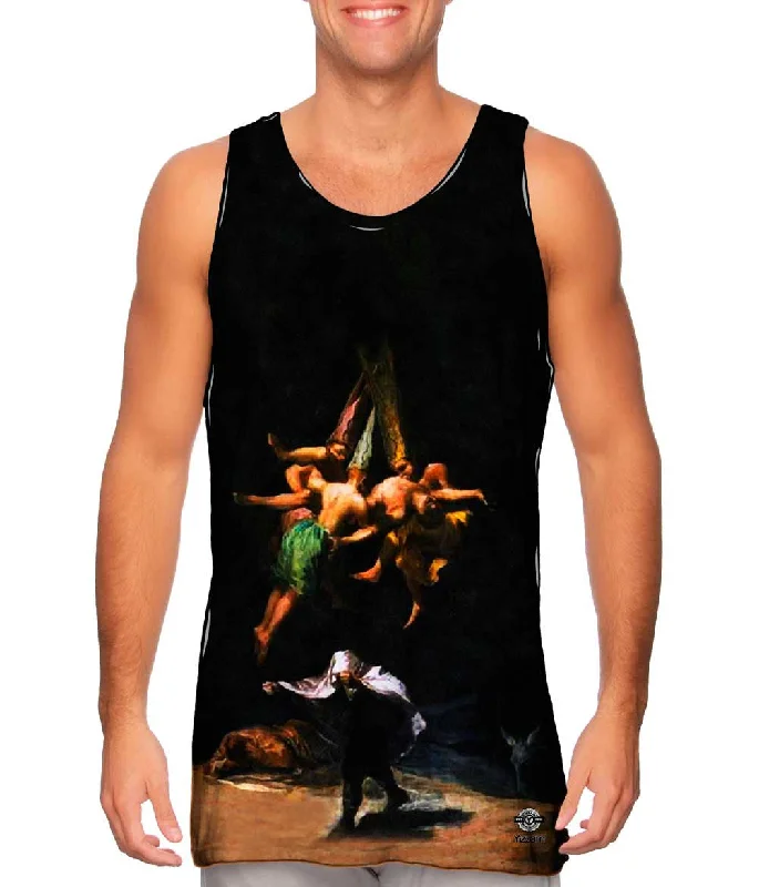 Halter Neck Women's Modal Blend Tank Tops for ComfortEgon Schiele - "Witches in the Air" (1797) Halter Neck Women's Modal Blend Tank Tops for ComfortEgon Schiele - "Witches in the Air" (1797)