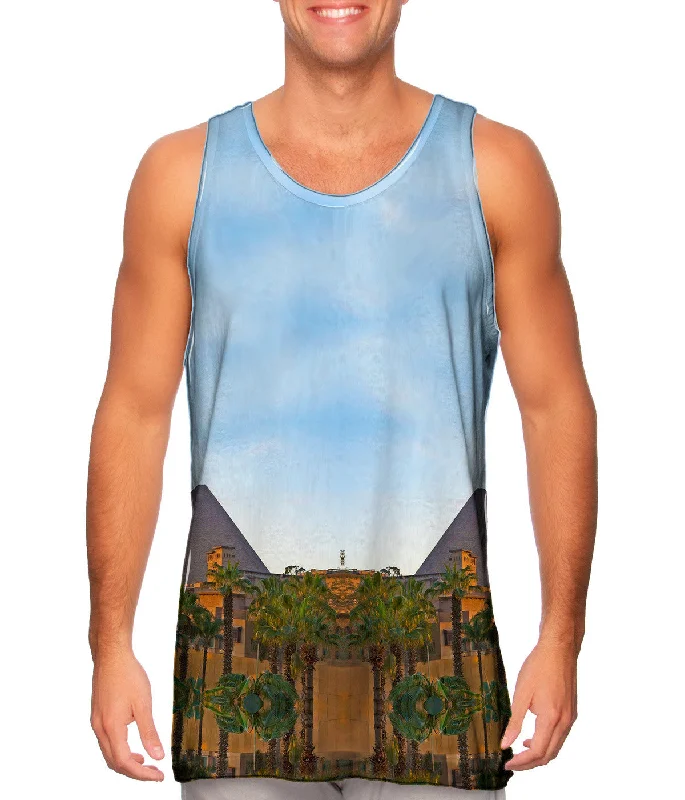 V - Neck Women's Moisture - Wicking Tank Tops for RunningEgypt Pyramid