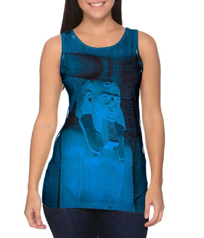 Scoop Neck Women's Linen Blend Tank Tops for SummerEgypt Tomb