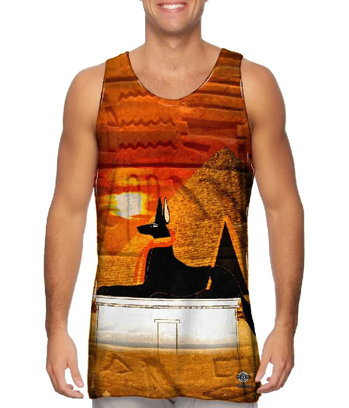 Plunge Neck Women's Seamless Tank Tops for a Smooth FitEgyptian Anubis