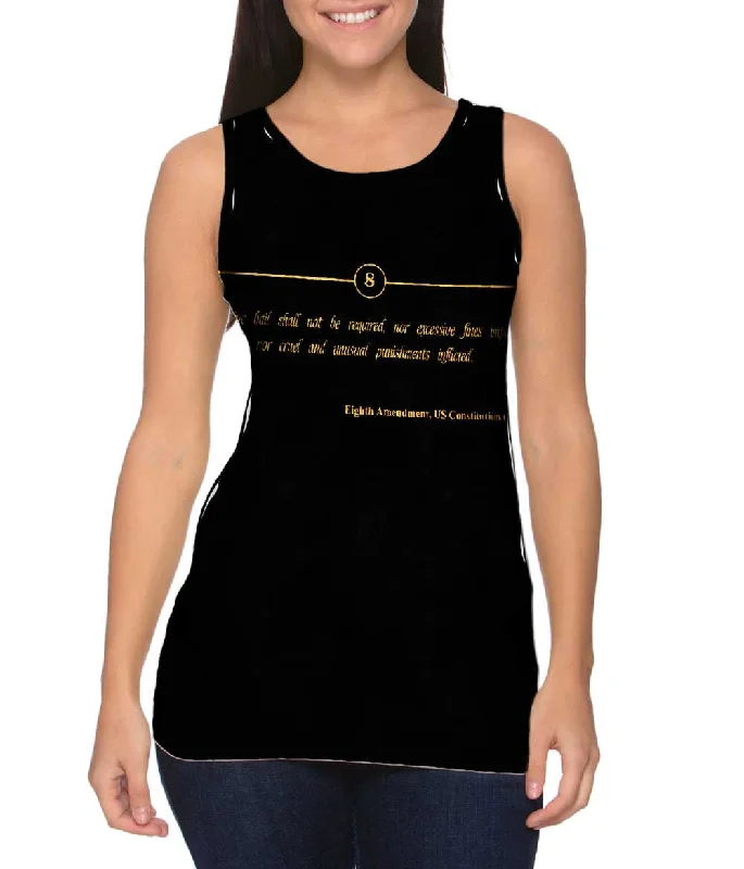 Plus Size Women's Side - Slit Tank Tops in Metallic ShadesEighth Amendment Us Constitution