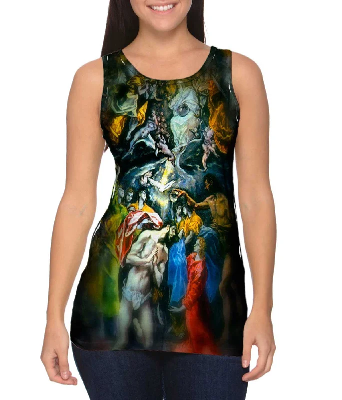 Plus Size Women's Puff - Sleeve Tank Tops in Pastel HuesEl Greco - "Purification of the Temple" (1598) Plus Size Women's Puff - Sleeve Tank Tops in Pastel HuesEl Greco - "Purification of the Temple" (1598)