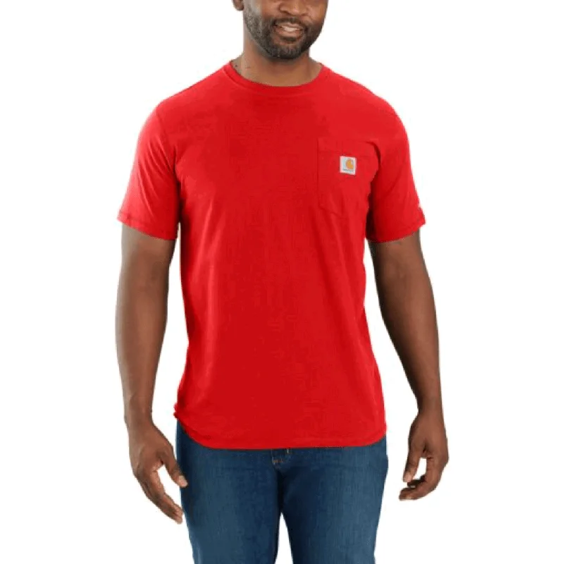 104616 - Carhartt force® relaxed fit midweight short-sleeve pocket t-shirt - Fire Red