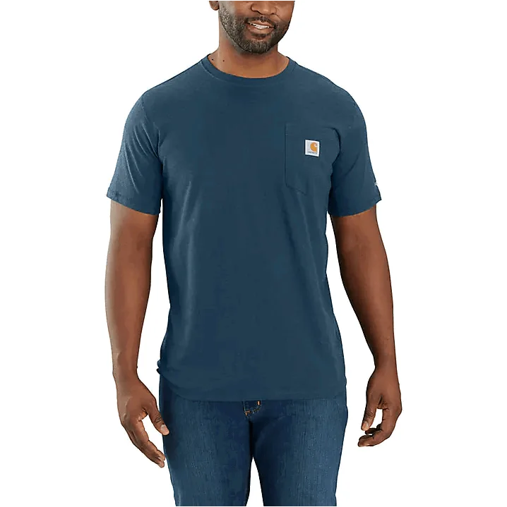 104616 - Carhartt force® relaxed fit midweight short-sleeve pocket t-shirt - Light Huron Heather