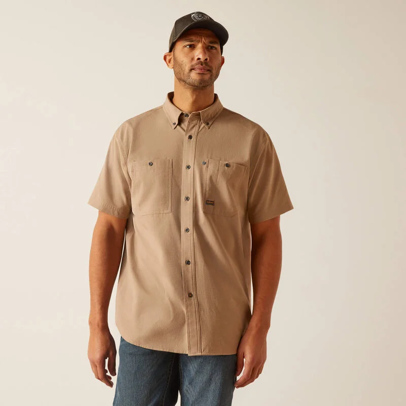 Rebar Made Tough 360 AirFlow Work Shirt, Khaki