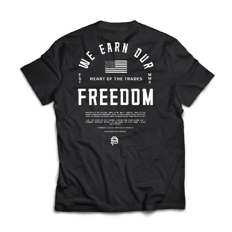 Youth, Earn your Freedom Tee, Black