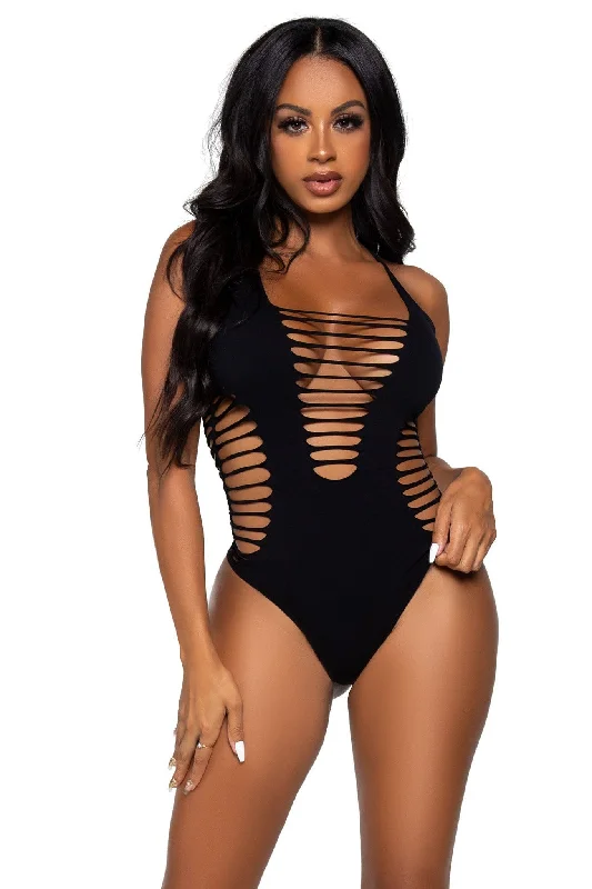 Lace Bodysuits for a Sexy and Elegant Bedroom LookSeamless Shredded Racer Back Thong Bodysuit Lace Bodysuits for a Sexy and Elegant Bedroom LookSeamless Shredded Racer Back Thong Bodysuit