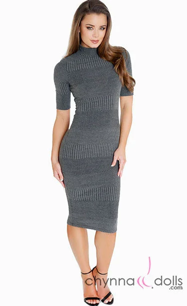 Ally: Turtleneck Bodycon Dress