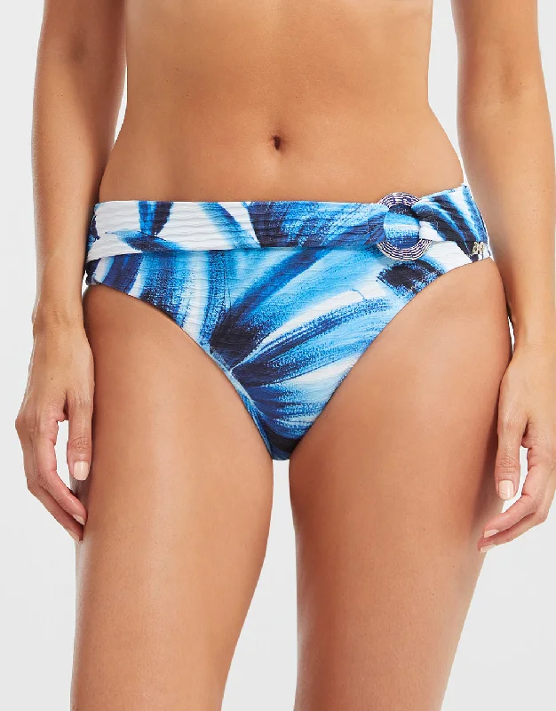 Tie - side bikini bottoms for an adjustable and stylish fitAzura Bikini Pant - Blue and White Tie - side bikini bottoms for an adjustable and stylish fitAzura Bikini Pant - Blue and White
