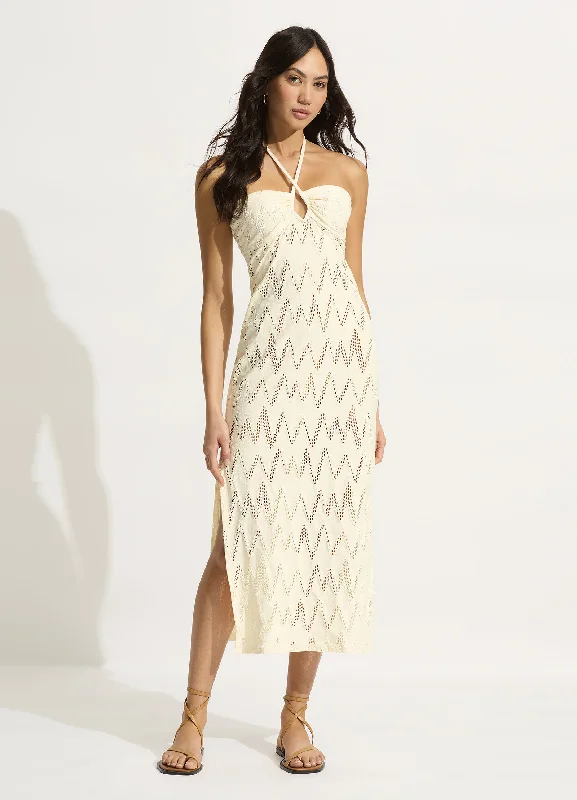 Long - length cotton cover ups for sun protection at the poolChiara Cover Up - Ecru