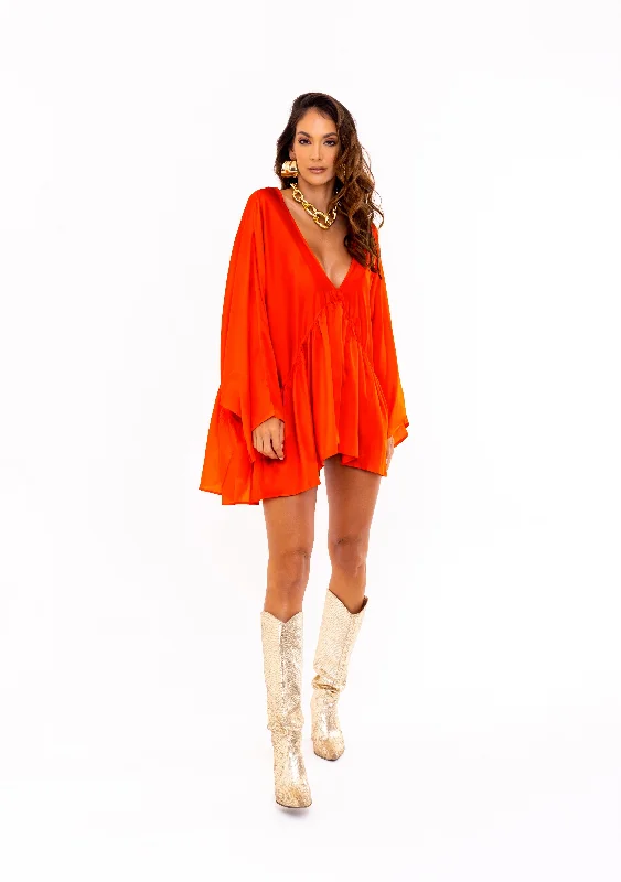 Coral Coral Oversized Tunic