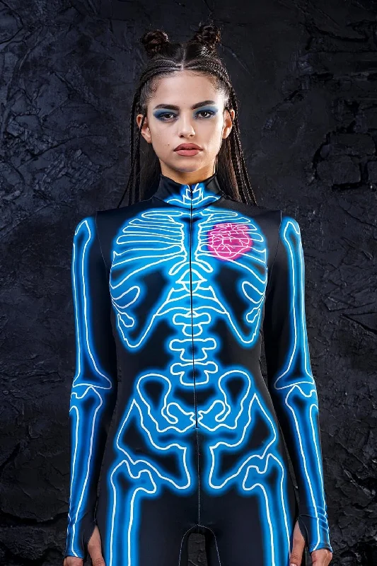 Long - Sleeve Bodysuits for Cold Weather LayeringElectric Blue Costume