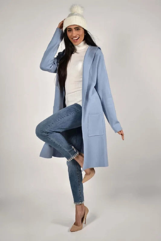 Ruffled - hem cover ups for a cute and feminine lookFrank Lyman Cardigan 193103U-PWDRB Powder-Blue Ruffled - hem cover ups for a cute and feminine lookFrank Lyman Cardigan 193103U-PWDRB Powder-Blue