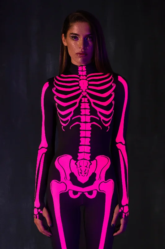 Maternity Bodysuits for Expecting Mothers' ComfortRaspberry Neon Skeleton Costume