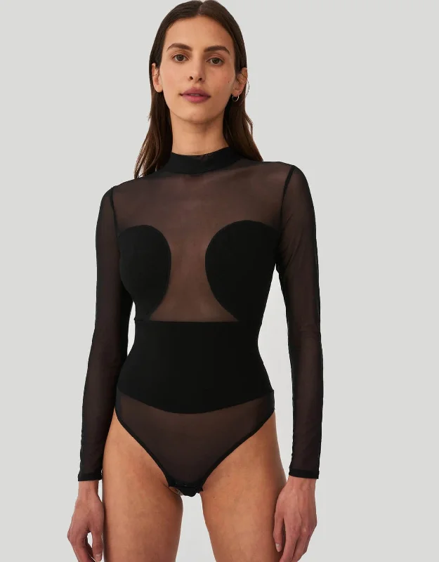 All Nighter Bodysuit Black