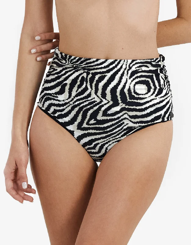 Long - line bikini top for added support and a fashionable lookZebra Chara Bikini Pant - Brown and White Long - line bikini top for added support and a fashionable lookZebra Chara Bikini Pant - Brown and White